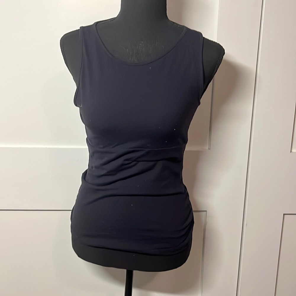 Zobha black tank top open back women’s size 4